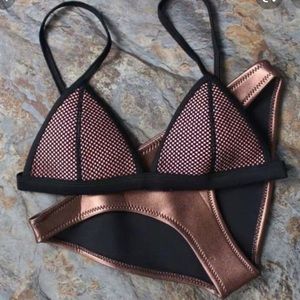 Triangl Mesh Gold Bikini M